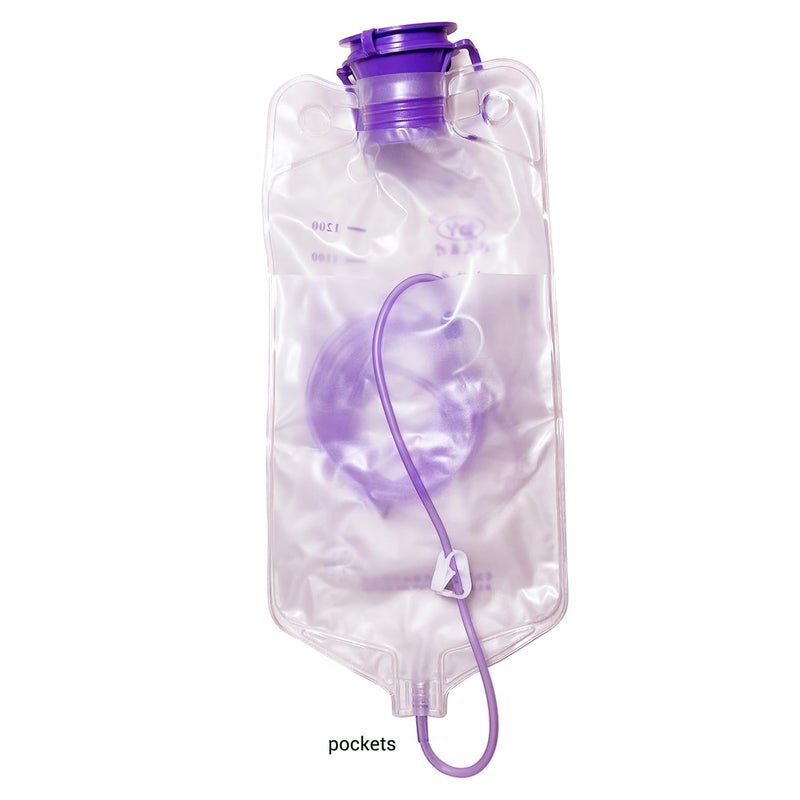 YUMOOOO Drip Bags, 1200ml Nutrition Bag with Large Bore, Regulator,Tube, Reusable Gravity Fluid Bags, 1 Pcs - Image 4